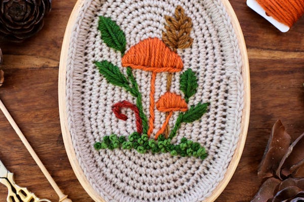 Embroidery on Crochet Weekend