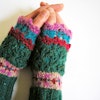 Fair Isle Lace Gloves