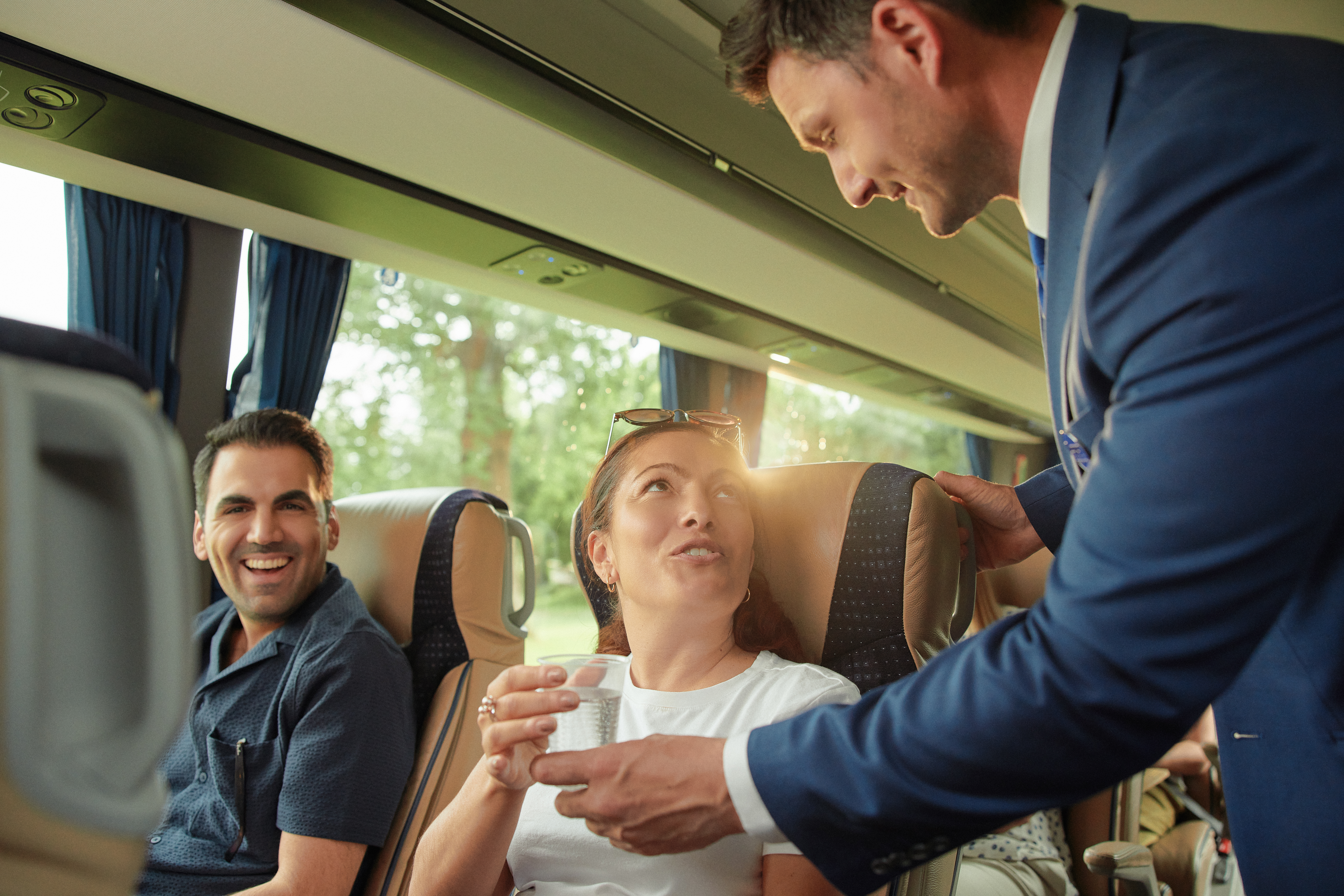 Drinks served onboard